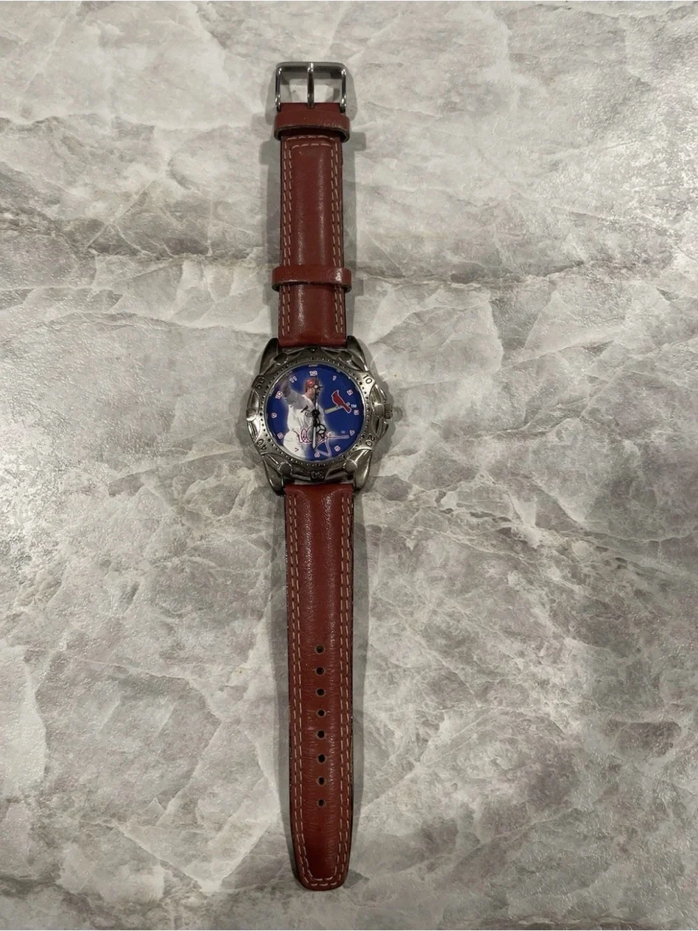 Vintage 1998 Mark McGwire Home Run Hero Watch with Leather Band